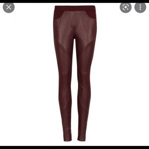 Ted Baker Leather Paneled Leggings Size 2 equivalent to a 6 US.